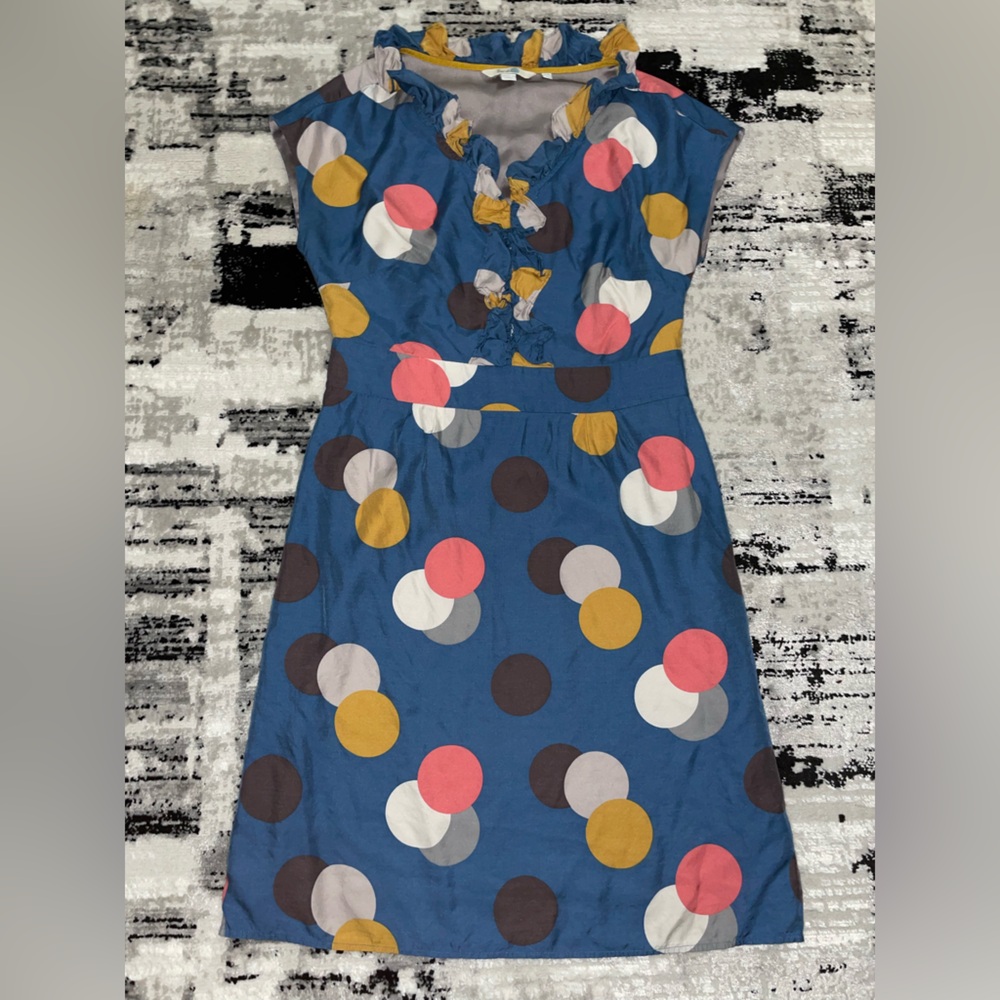 Boden Blue and Pink Sleeveless Sundress